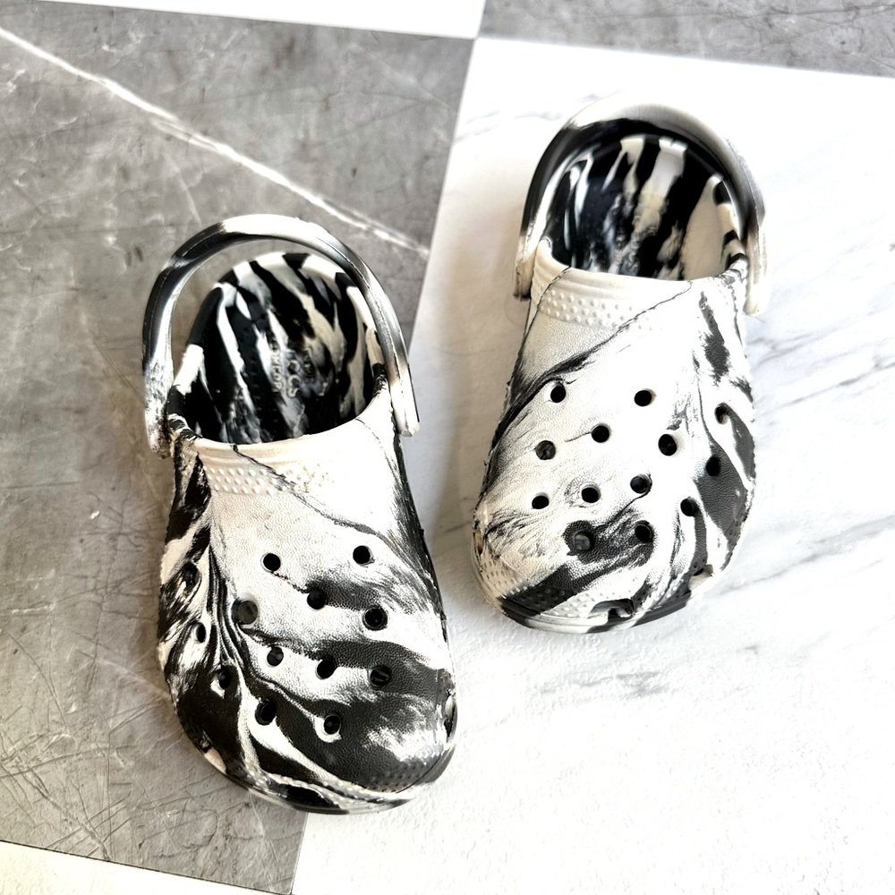 CROCS tie dye toddler Clogs